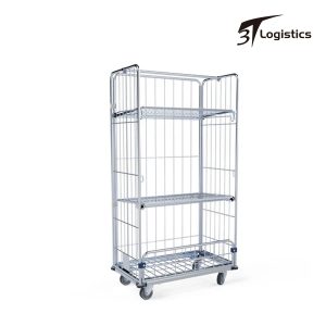 Metal Laundry Cage With Wheel